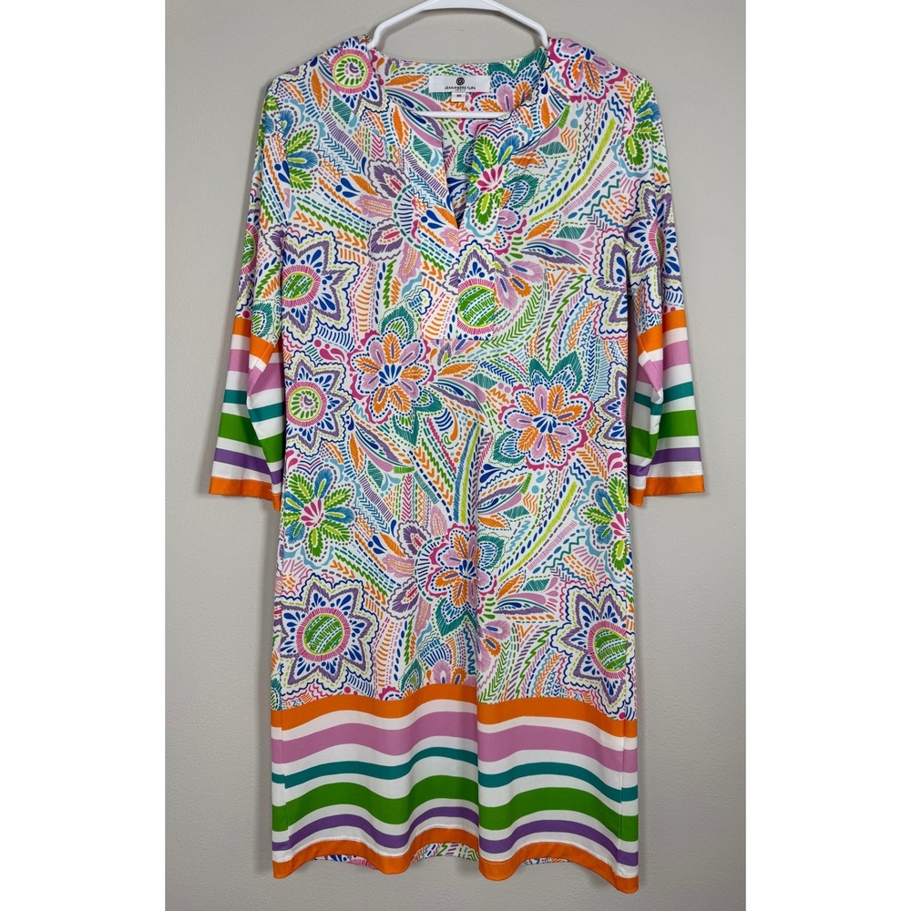 Jean-Pierre Klifa Dress Womens XS Floral Paisley Resort Preppy Vacation UPF